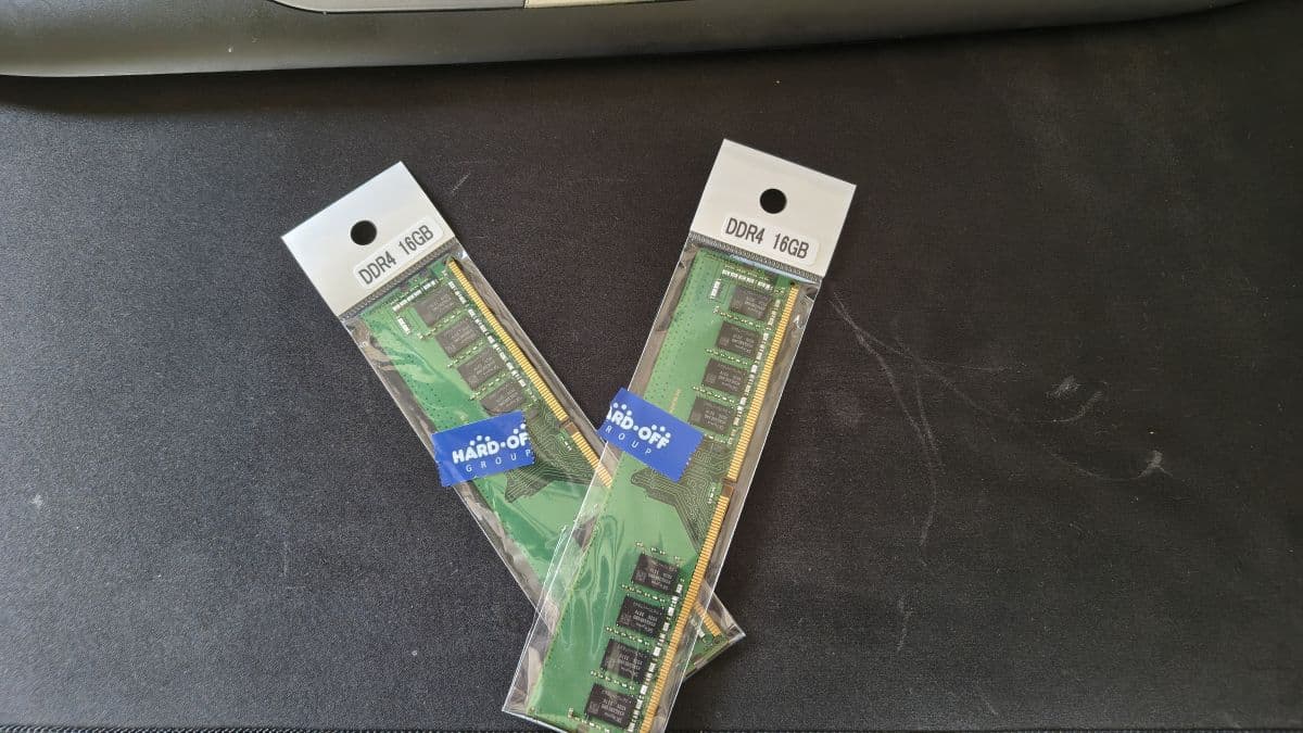 Victus 15Lのメモリを32GBに増設した話。中古DDR4を求めて3日間ハードオフを彷徨った
